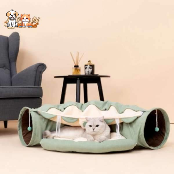 Play Tunnel with Cushion for Cats - CoussiCat™