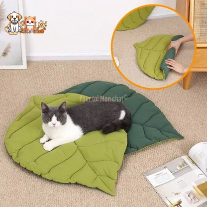 CARPET, BED, SOFT LEAF-SHAPED CUSHION FOR CAT – FEUILL’À’CHAT™