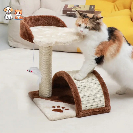 Sisal scratching tree for cats