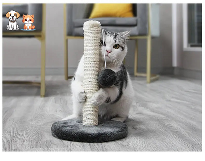 Torre de salto para gatos con cuerda de sisal