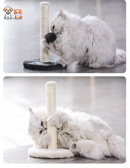 Torre de salto para gatos con cuerda de sisal