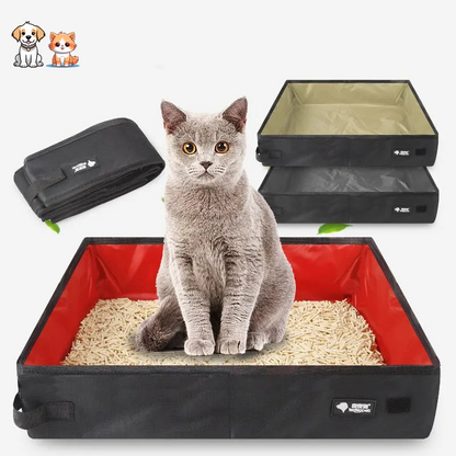 Foldable and Portable Travel Cat Litter Box