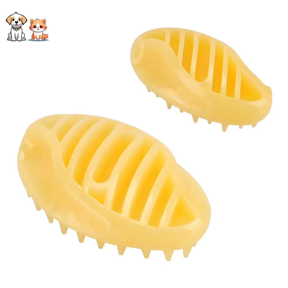 Soft silicone bristle massage brush for cats