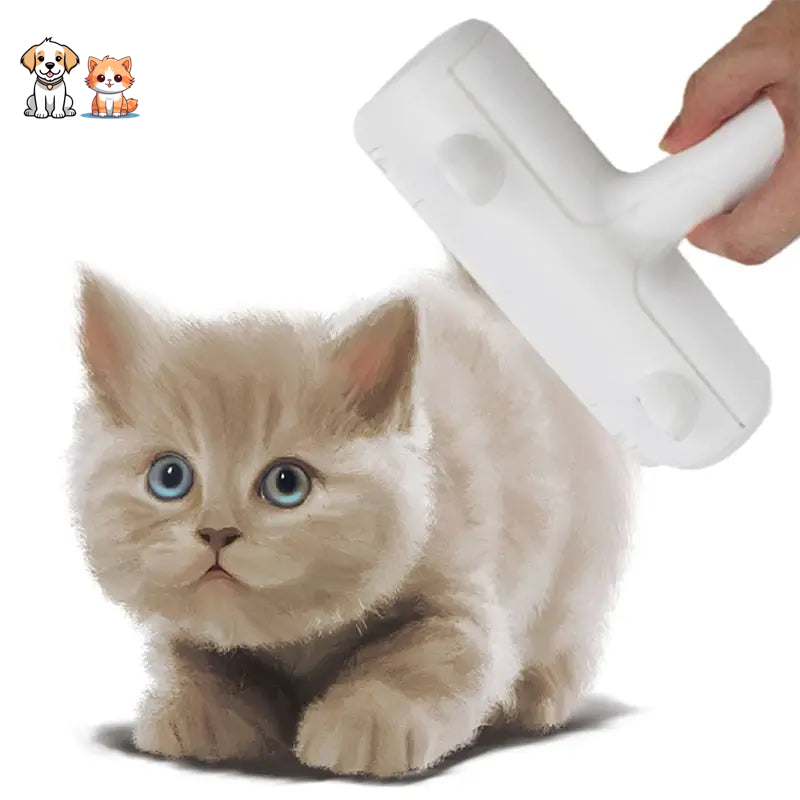Brosse de nettoyage de poils de chat en plastique