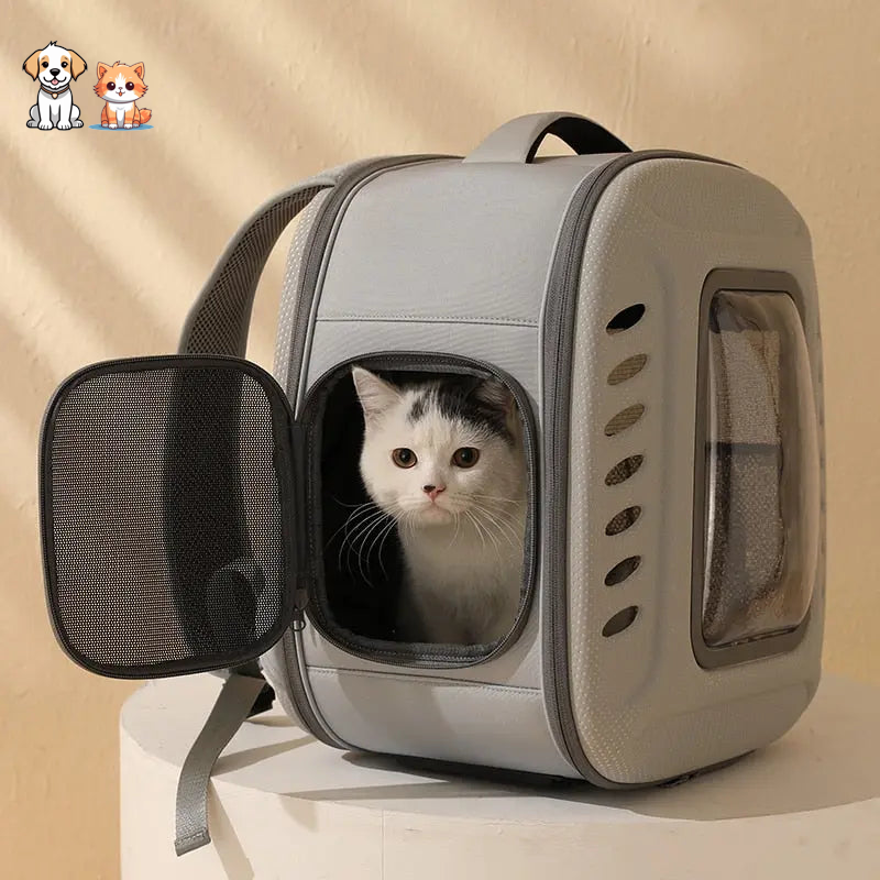 Breathable and foldable cat backpack