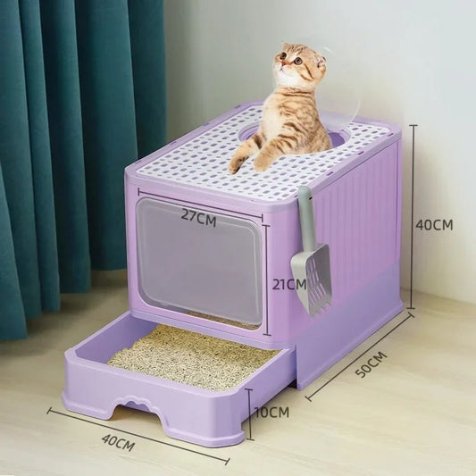 Bac à Litière Élégant et Hygiénique pour chat – LittyKitty4™